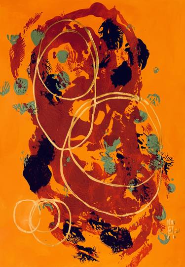 Original Abstract Expressionism Abstract Paintings by Michelle Yap