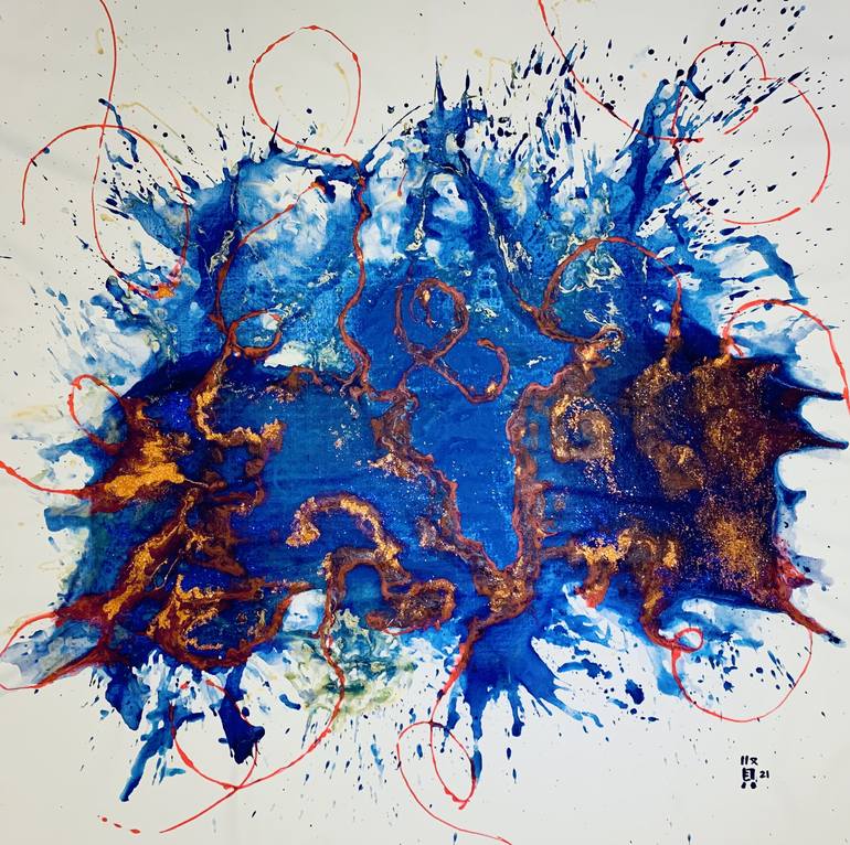 Original Modern Abstract Paintings by Michelle Yap