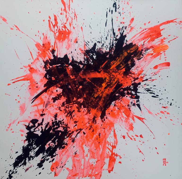 Original Abstract Expressionism Abstract Paintings by Michelle Yap
