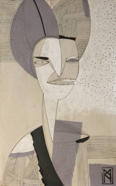 Original Abstract Portrait Drawings by Anna Malchenko