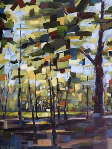 Original Abstract Landscape Paintings by Holly Van Hart