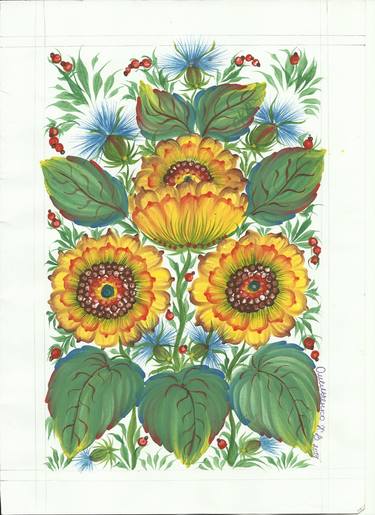 Print of Floral Paintings by Kirill Golikov