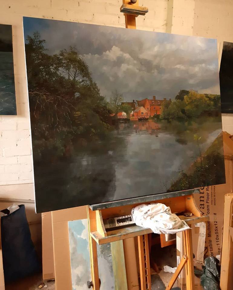 Original Figurative Landscape Painting by Ted Toms