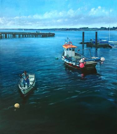 Original Realism Boat Paintings by Ted Toms