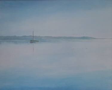 Original Realism Sailboat Paintings by Ted Toms