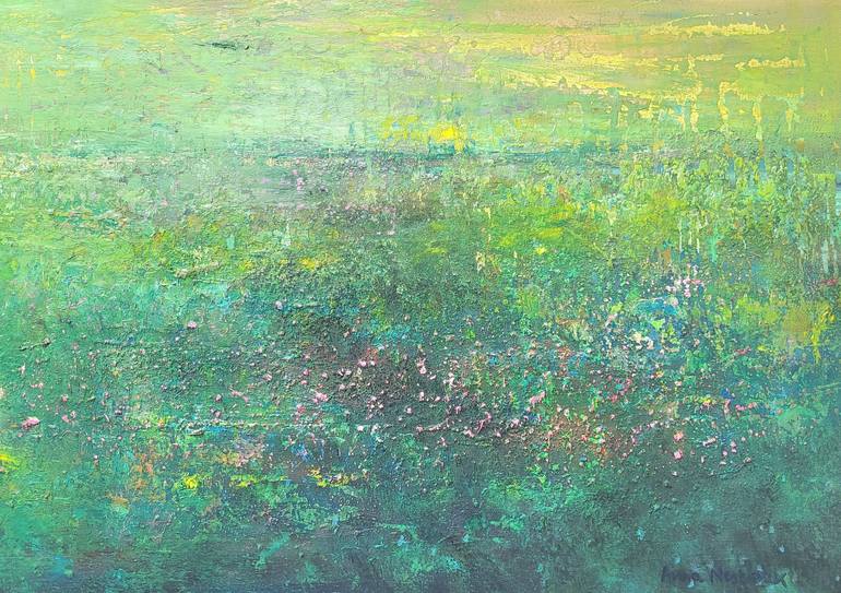 Original Impressionism Abstract Painting by Anna Nesteruk