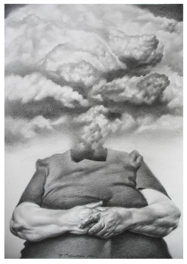 Print of Surrealism People Drawings by Goce Trajkovski