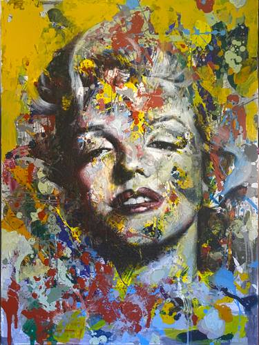 Original Abstract Pop Culture/Celebrity Paintings by Goce Trajkovski