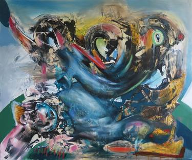 Original Abstract Expressionism Popular culture Paintings by Goce Trajkovski