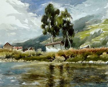 Original Fine Art Rural life Paintings by Oscar Cuadros