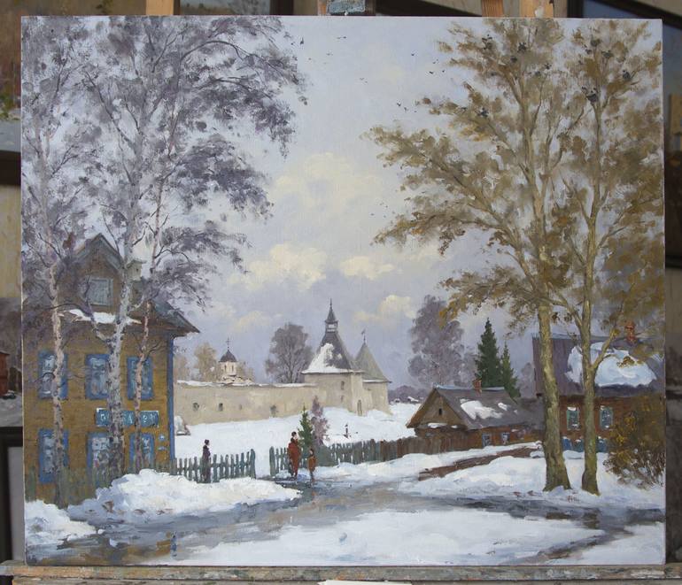 Original Realism Landscape Painting by Alexander Alexandrovsky