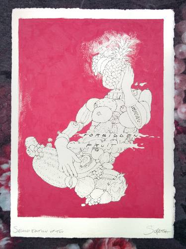 Original Nude Printmaking by Scratch Williams