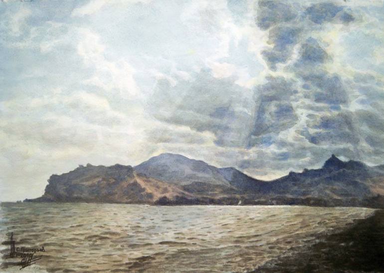 Print of Realism Seascape Paintings by Sergii Grygoriev