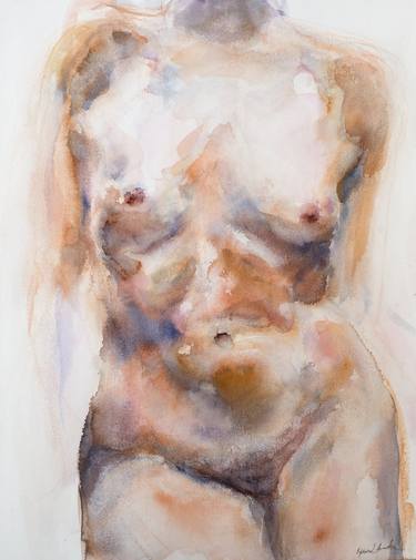 Original Nude Painting by Agnes Bodor