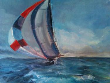 Print of Yacht Paintings by Barbara Becker
