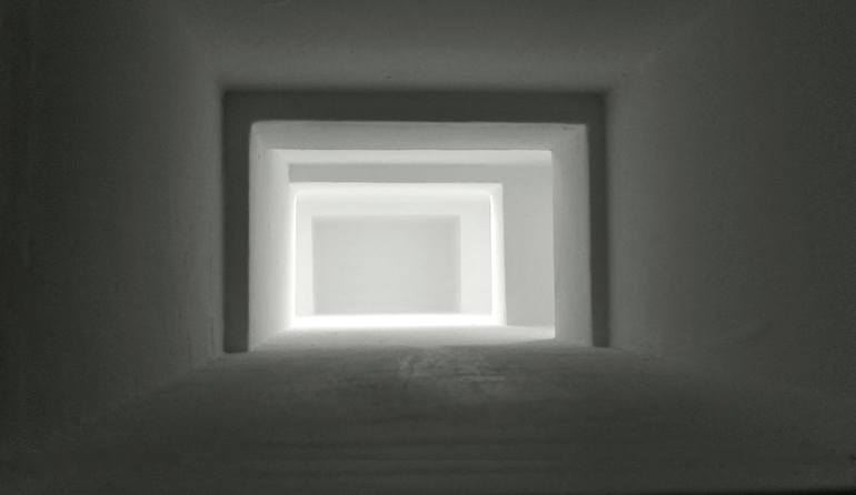 Original Minimalism Light Sculpture by Jürgen Albrecht
