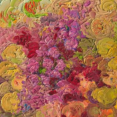 Original Impressionism Floral Painting by Mark Rutkowski