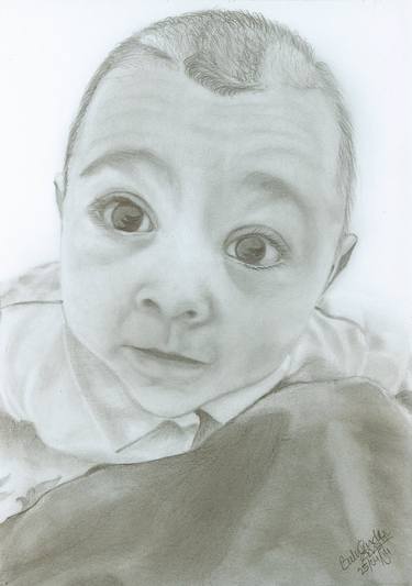 Original Photorealism Children Drawings by Balwinder Singh