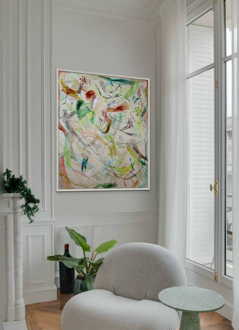 Original Abstract Expressionism Abstract Painting by Lara Messina