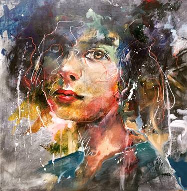 Original Expressionism Portrait Paintings by Anthony Barrow