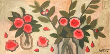 Original Figurative Floral Paintings by Marina Gorkaeva