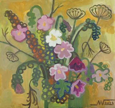 Original Floral Paintings by Marina Gorkaeva