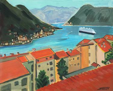 Original Figurative Landscape Paintings by Marina Gorkaeva