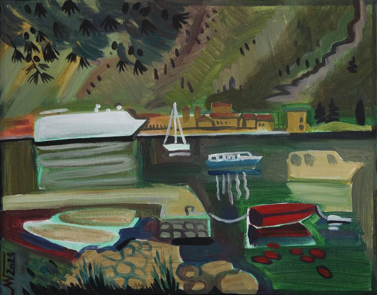 Original Landscape Painting by Marina Gorkaeva  Figurative Art on Canvas  Muo