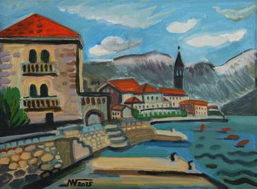 Original Figurative Landscape Painting by Marina Gorkaeva
