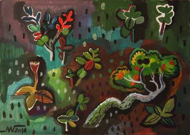 Print of Fine Art Botanic Paintings by Marina Gorkaeva