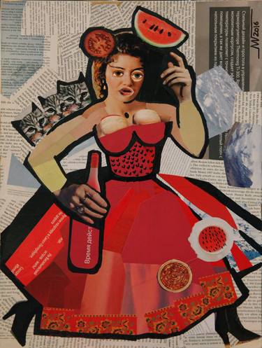 Print of Pop Art Fashion Collage by Marina Gorkaeva