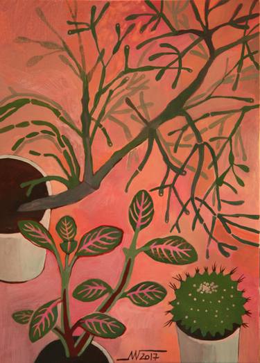 Print of Figurative Botanic Paintings by Marina Gorkaeva