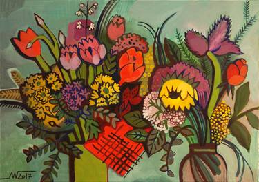 Print of Floral Paintings by Marina Gorkaeva