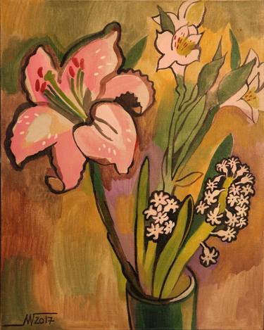 Print of Floral Paintings by Marina Gorkaeva