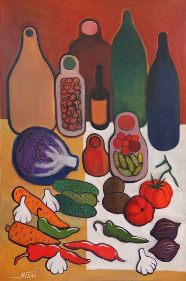Print of Food Paintings by Marina Gorkaeva