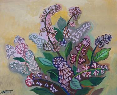 Print of Figurative Floral Paintings by Marina Gorkaeva