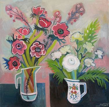 Print of Fine Art Floral Paintings by Marina Gorkaeva