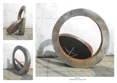 Original Abstract Geometric Sculpture by Nikoleta Ivanova