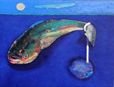 Print of Fish Paintings by Orkhan Mammadov