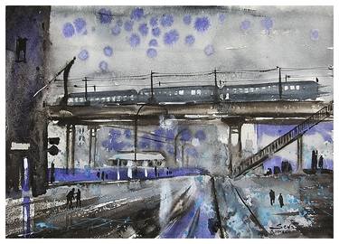 Print of Expressionism Cities Paintings by Dejan Sevo