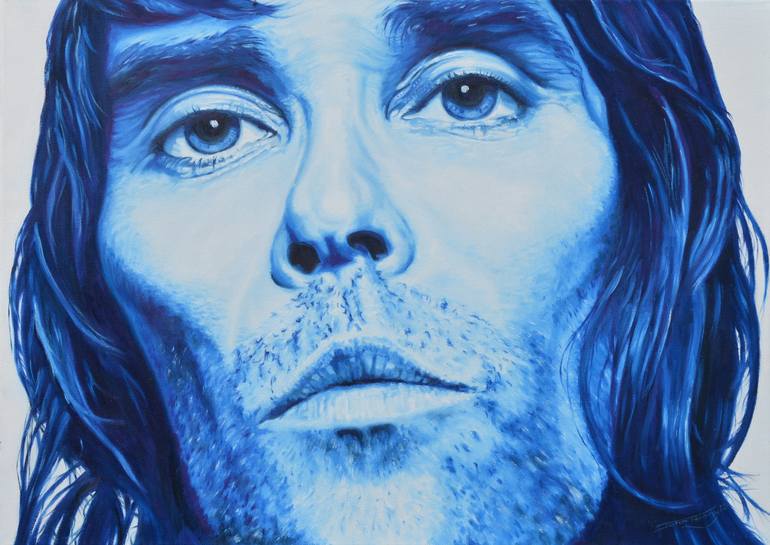 Ian Brown - Stone Roses Painting by John Henny | Saatchi Art