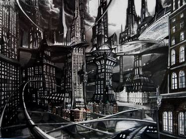 Print of Architecture Paintings by Tobias de Haan