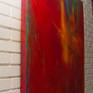 Side view of Red Square showing the gallery wrapped finish. Ready to hang as is!