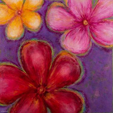 Original Expressionism Floral Paintings by Jo Mattison