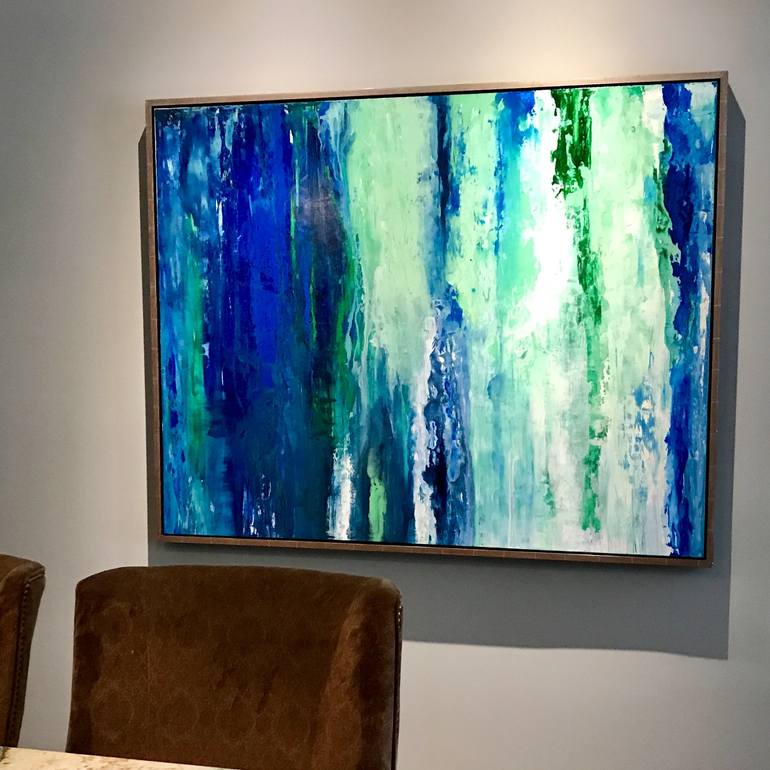 Original Abstract Water Painting by Jo Mattison