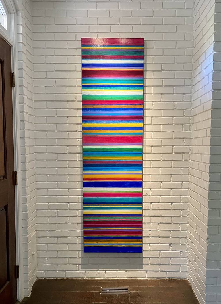 Original Abstract Geometric Painting by Jo Mattison