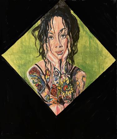 Original Contemporary Portrait Paintings by Sandi Ludescher