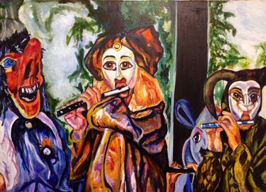 Original Expressionism Performing Arts Paintings by Sandi Ludescher