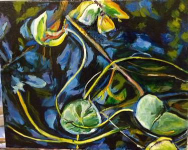 Original Abstract Expressionism Floral Paintings by Sandi Ludescher