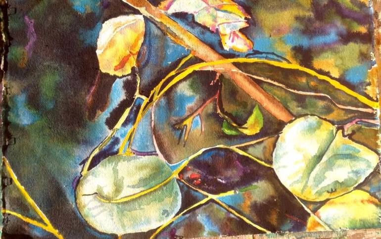 Pond View Painting by Sandi Ludescher | Saatchi Art